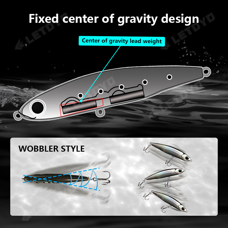 LETOYO тонущий карандаш 17 г 1 – обзор и цена Fishing Lure Topwater